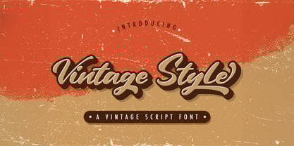 Vintage Style Font Poster 1