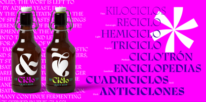 Ciclo Display Font Poster 7