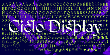 Ciclo Display Font Poster 11