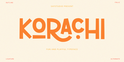 Korachi Font Poster 1
