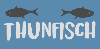 Thunfisch Font Poster 1
