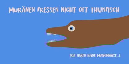 Thunfisch Font Poster 3