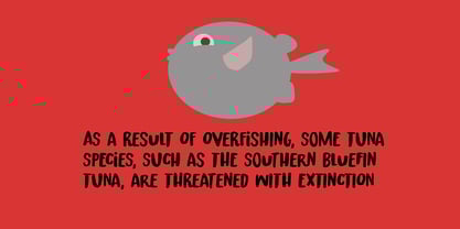 Thunfisch Font Poster 5