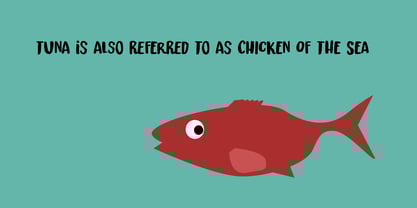 Thunfisch Font Poster 2