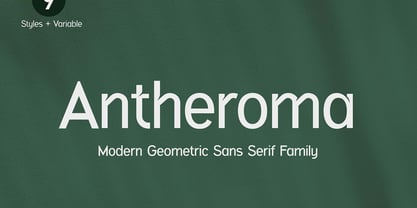 Antheroma Font Poster 1