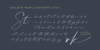 Golden Pair Duo Font Poster 15