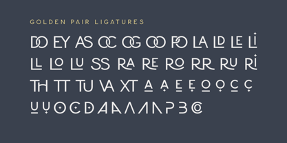 Golden Pair Duo Font Poster 13