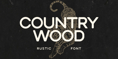 Country Wood Font Poster 1