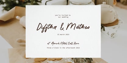 Pretty Morthen Font Poster 3