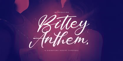 Bitley Anthem Font Poster 1
