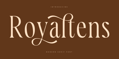 Royaltens Font Poster 1