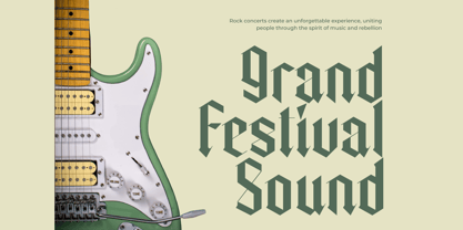 Trackero Font Poster 8