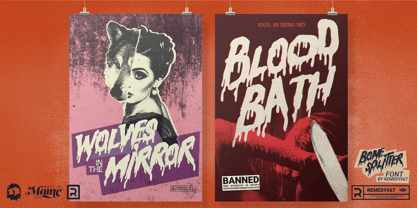 Bone Splitter Font Poster 6