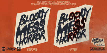 Bone Splitter Font Poster 4