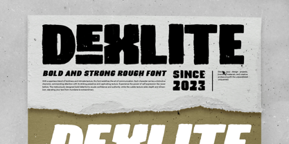 Dexlite Font Poster 1