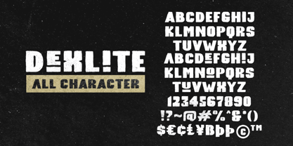 Dexlite Font Poster 8