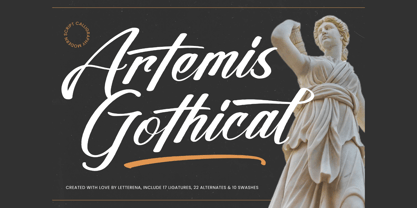 Artemis Gothical Font Poster 1