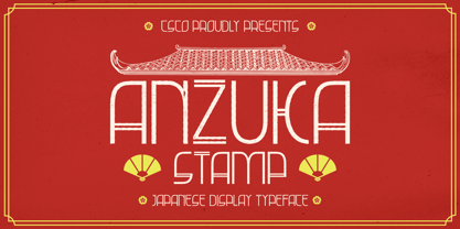 Anzuka Stamp Font Poster 1