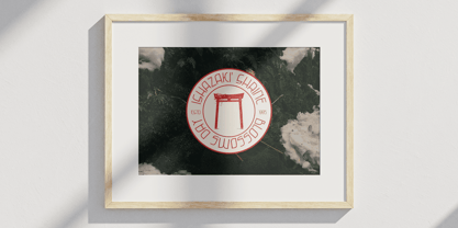 Anzuka Stamp Font Poster 4