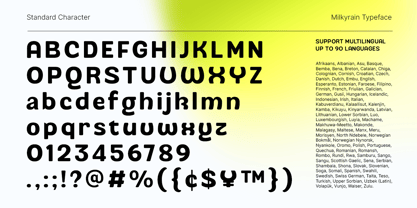 Milkyrain Font Poster 8