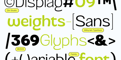 Milkyrain Font Poster 2