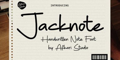 Jacknote Font Poster 1