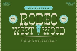 Rodeo Westwood Font Poster 1