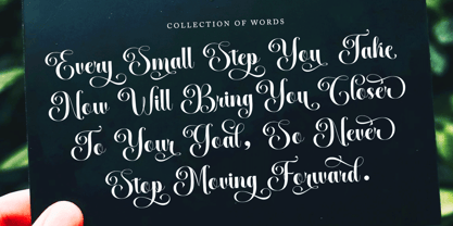 Caleyda Romantic Font Poster 6