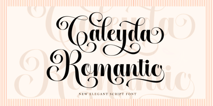 Caleyda Romantic Font Poster 1