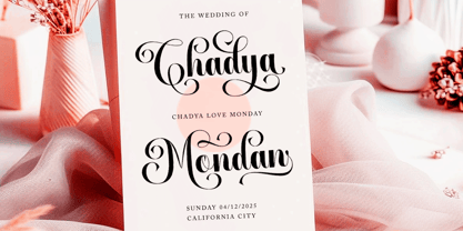 Caleyda Romantic Font Poster 4