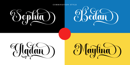 Caleyda Romantic Font Poster 7