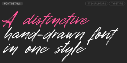 TT Disruptors Font Poster 3