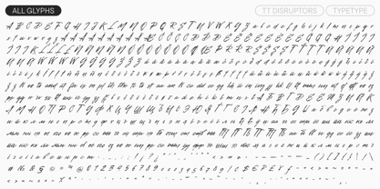 TT Disruptors Font Poster 6