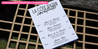 TT Disruptors Font Poster 9