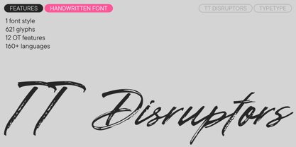 TT Disruptors Font Poster 1