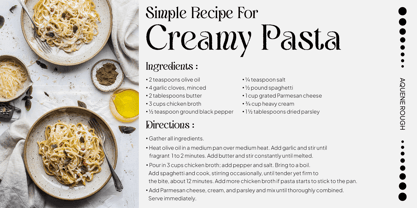 Aquene Rough Font Poster 2