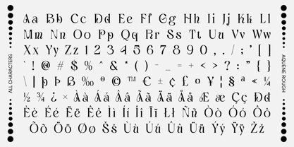 Aquene Rough Font Poster 6