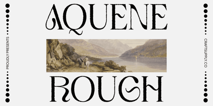 Aquene Rough Font Poster 1