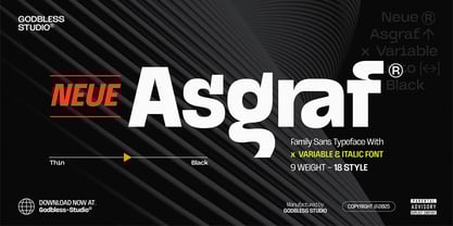 Neue Asgraf Font Poster 1