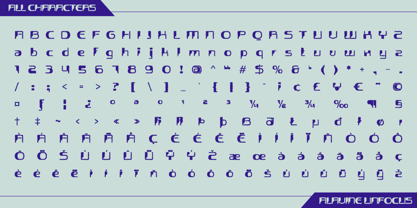 Alavine Unfocus Font Poster 6