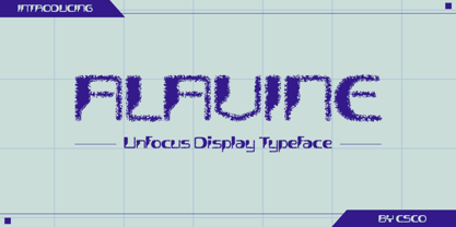 Alavine Unfocus Font Poster 1