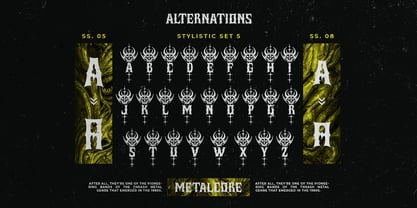 Grund Burn Font Poster 12