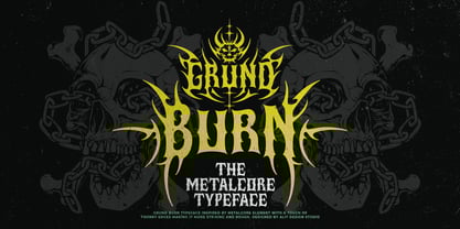 Grund Burn Font Poster 1