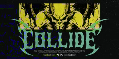 Grund Burn Font Poster 4