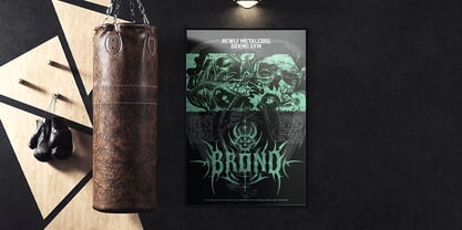 Grund Burn Font Poster 9