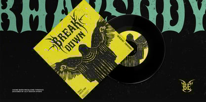 Grund Burn Font Poster 13