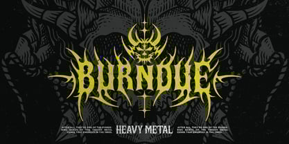 Grund Burn Font Poster 3