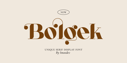 Bolgek Font Poster 1