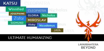 LayarBahtera Beyond Font Poster 3