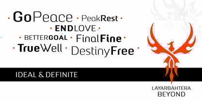 LayarBahtera Beyond Font Poster 6